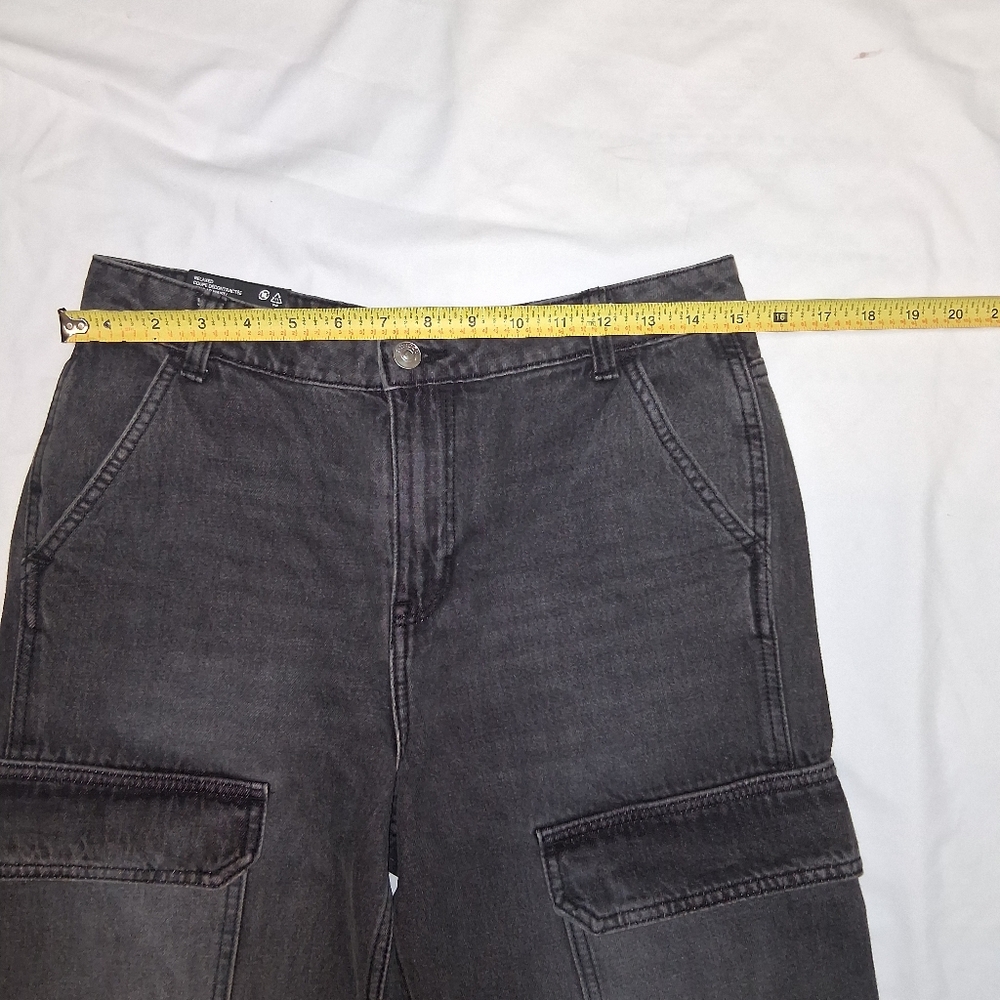H&M Divided New Women Black and Gray Denim Jeans Size 4 Made In Bangladesh - Picture 8 of 16